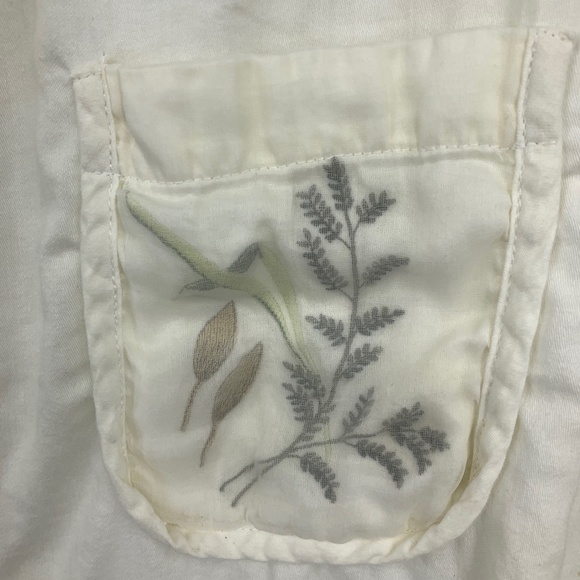 Crabtree & Evelyn womens large blouse jacket romantic cottage core cotton - Picture 2 of 7